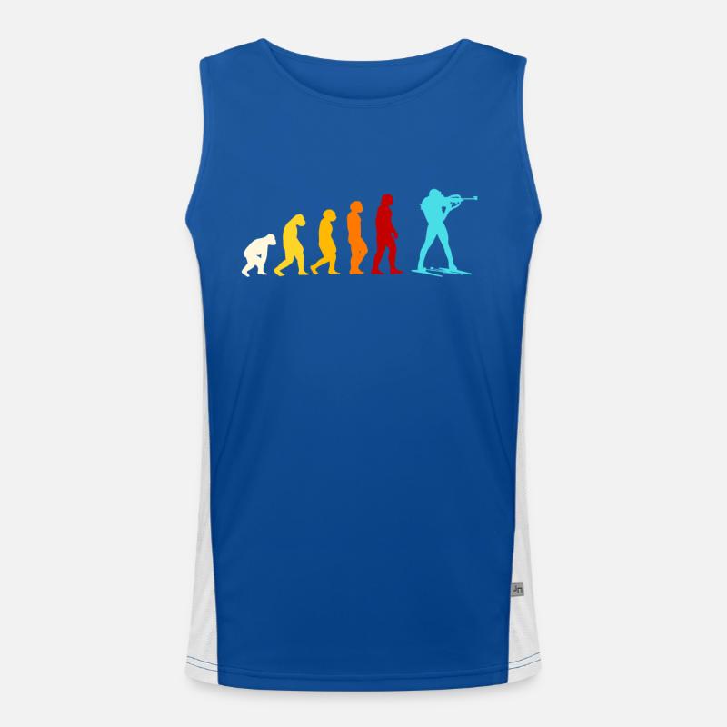 Biathlon Evolution Funktionelles Kontrast-Tank Top für Männer 