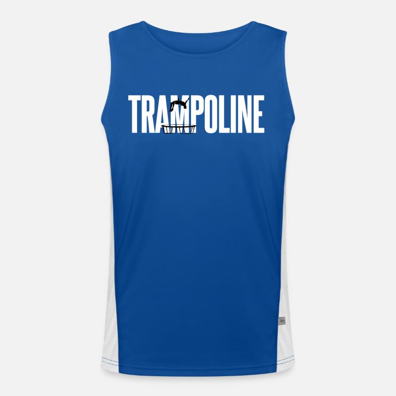 Trampolin Geschenk Funktionelles Kontrast-Tank Top für Männer 