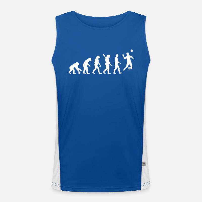 Faustball Evolution Funktionelles Kontrast-Tank Top für Männer 