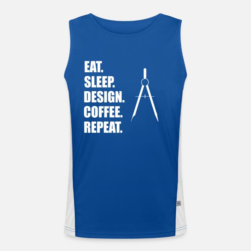 Architektur Funktionelles Kontrast-Tank Top für Männer 