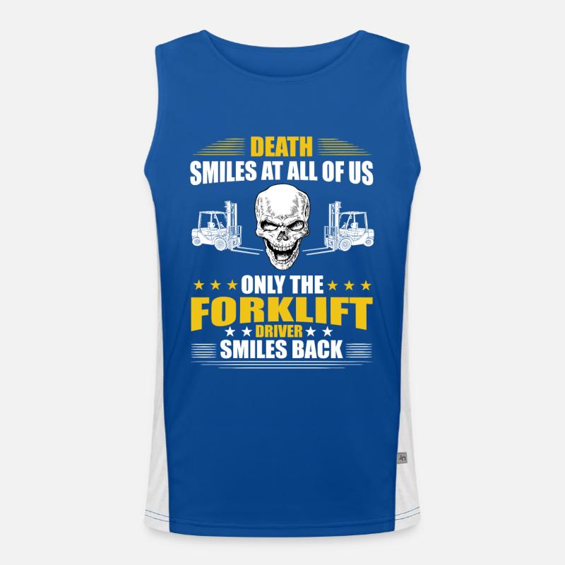 Gabelstaplerfahrer Funktionelles Kontrast-Tank Top für Männer 