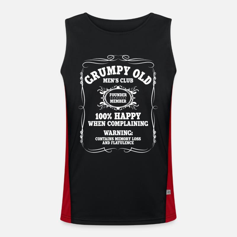 Grumpy Old Men's Club Men's Functional Contrast Tank Top 