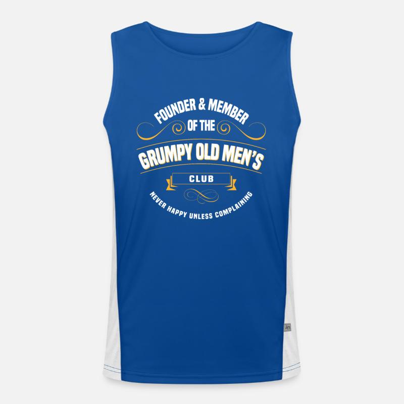 Grumpy old man Men's Functional Contrast Tank Top 
