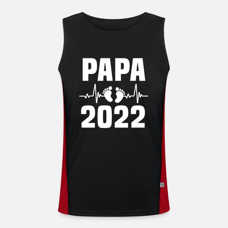 Papa 2022 Débardeur respirant contrasté Homme 