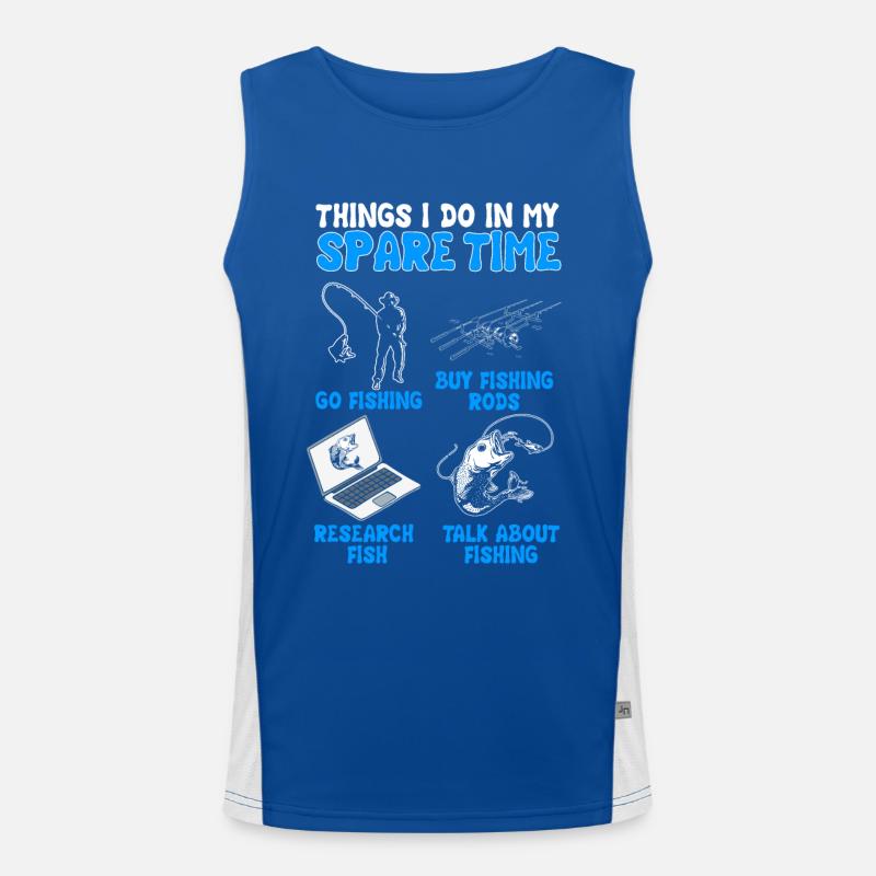 Fishing Gift Idea Men's Functional Contrast Tank Top 