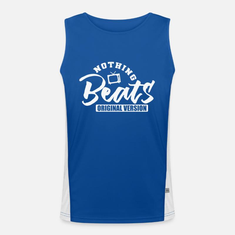 Nothing Beats original Version Filme Sprache Funktionelles Kontrast-Tank Top für Männer 