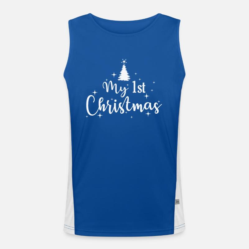 Mon 1er Noël Amour Noël Débardeur respirant contrasté Homme 