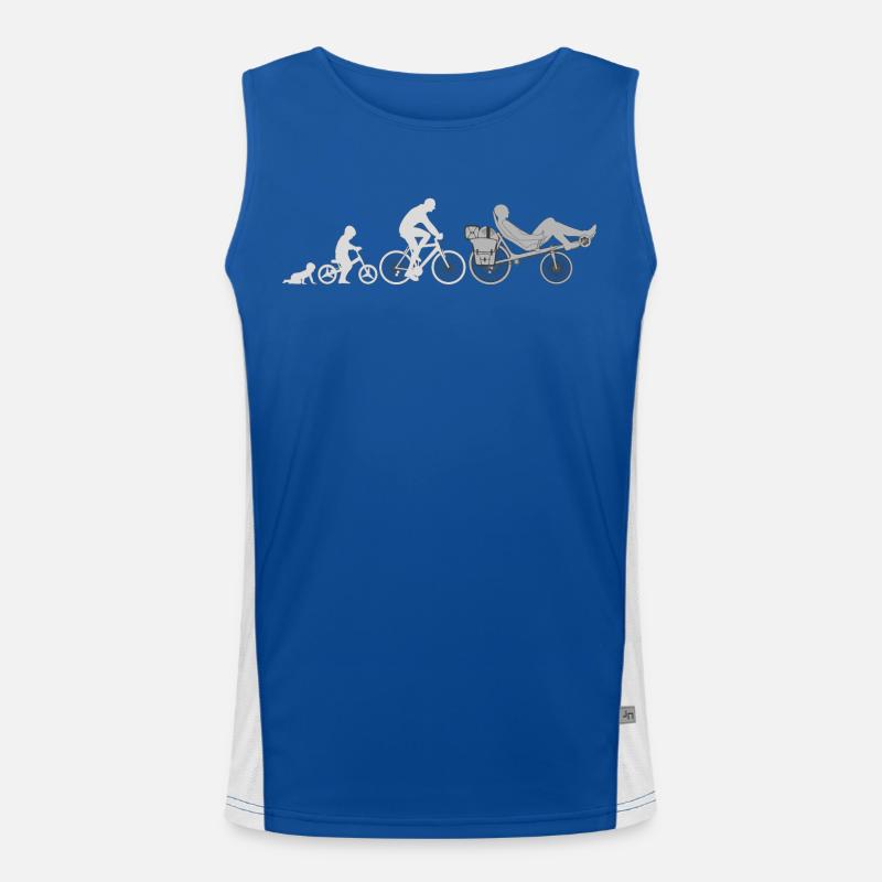 Evolution recumbent bike Men's Functional Contrast Tank Top 