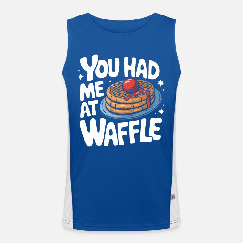 Waffles Breakfast Sweets Men's Functional Contrast Tank Top 