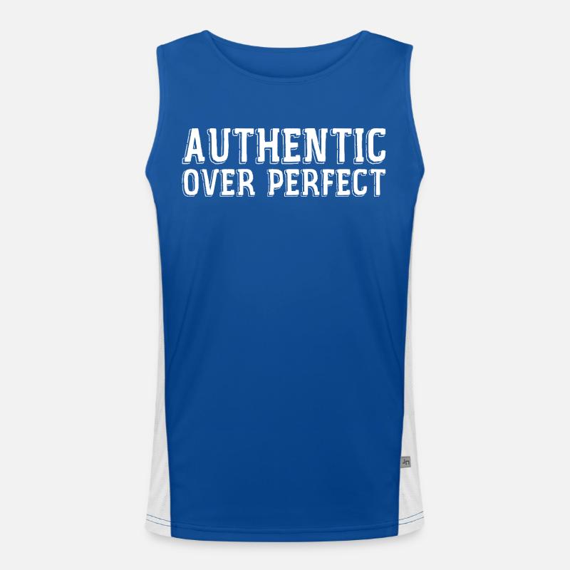 Authentisch statt perfekt Funktionelles Kontrast-Tank Top für Männer 