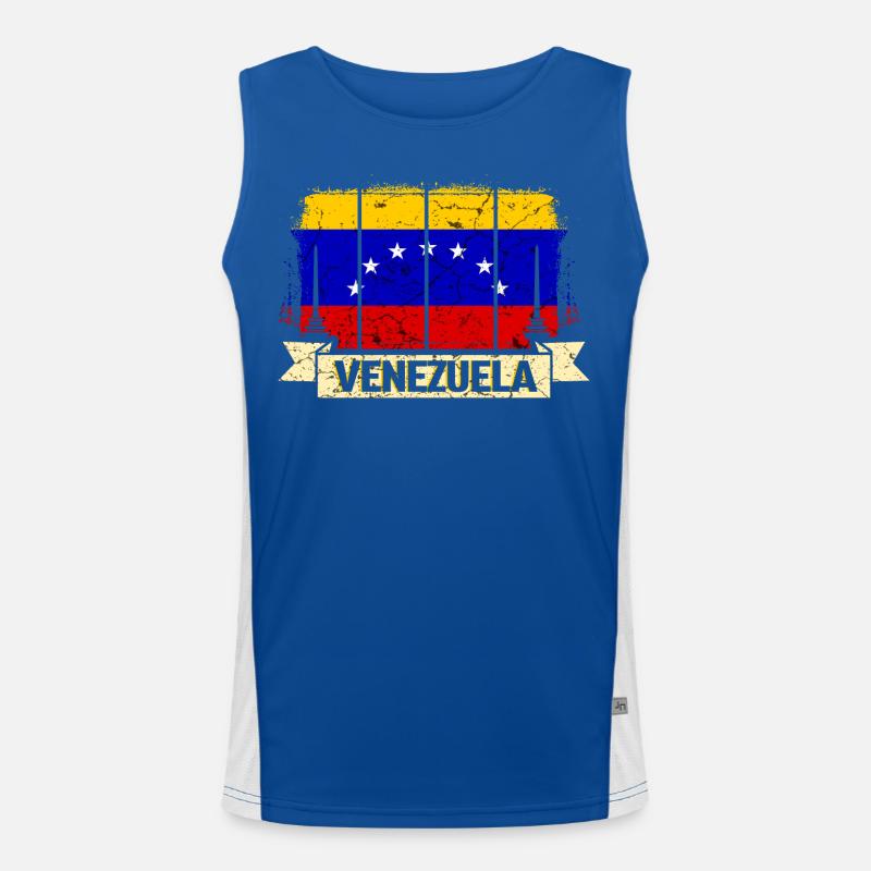 Drapeau du Venezuela Débardeur respirant contrasté Homme 