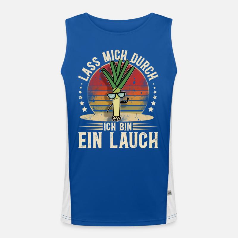 Lauch. Lass Mich Durch Ich Bin Ein Lauch Funktionelles Kontrast-Tank Top für Männer 