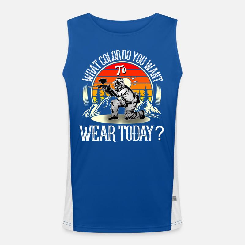 Paintball Funktionelles Kontrast-Tank Top für Männer 