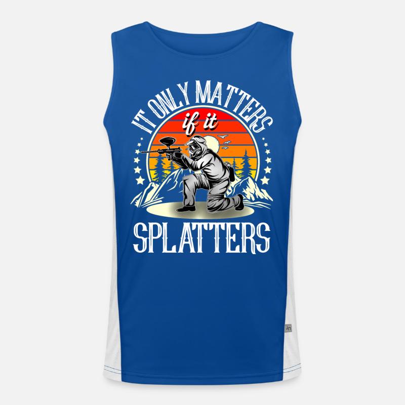 Paintball Funktionelles Kontrast-Tank Top für Männer 