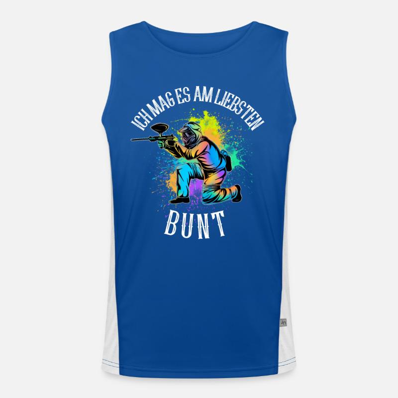 Paintball Funktionelles Kontrast-Tank Top für Männer 