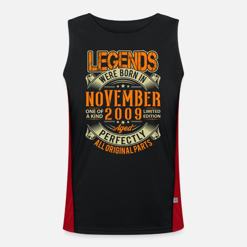 2009 November Birthday Legend Men's Functional Contrast Tank Top 