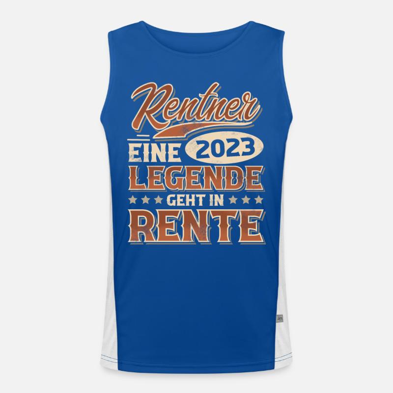 Rentner 2023 Ruhestand Funktionelles Kontrast-Tank Top für Männer 