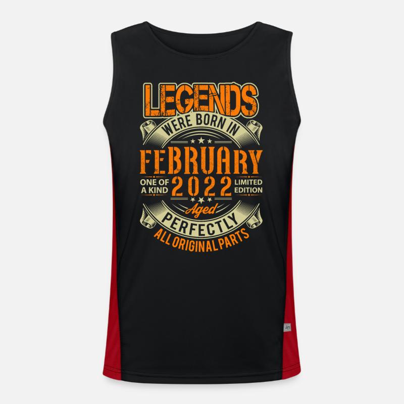 2022 February Birthday Legend Men's Functional Contrast Tank Top 