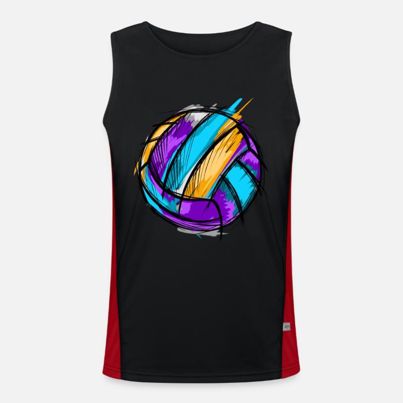 Volleyball Funktionelles Kontrast-Tank Top für Männer 