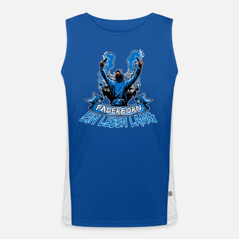 Paderborn ein Leben lang Funktionelles Kontrast-Tank Top für Männer 