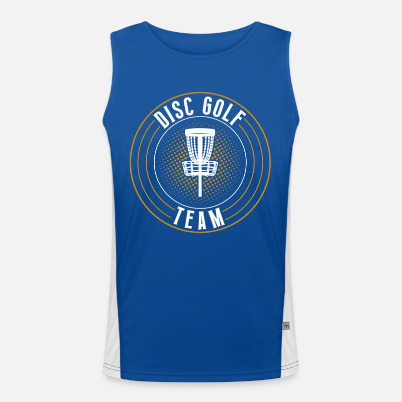 Discgolf Disc Golf Team Funktionelles Kontrast-Tank Top für Männer 