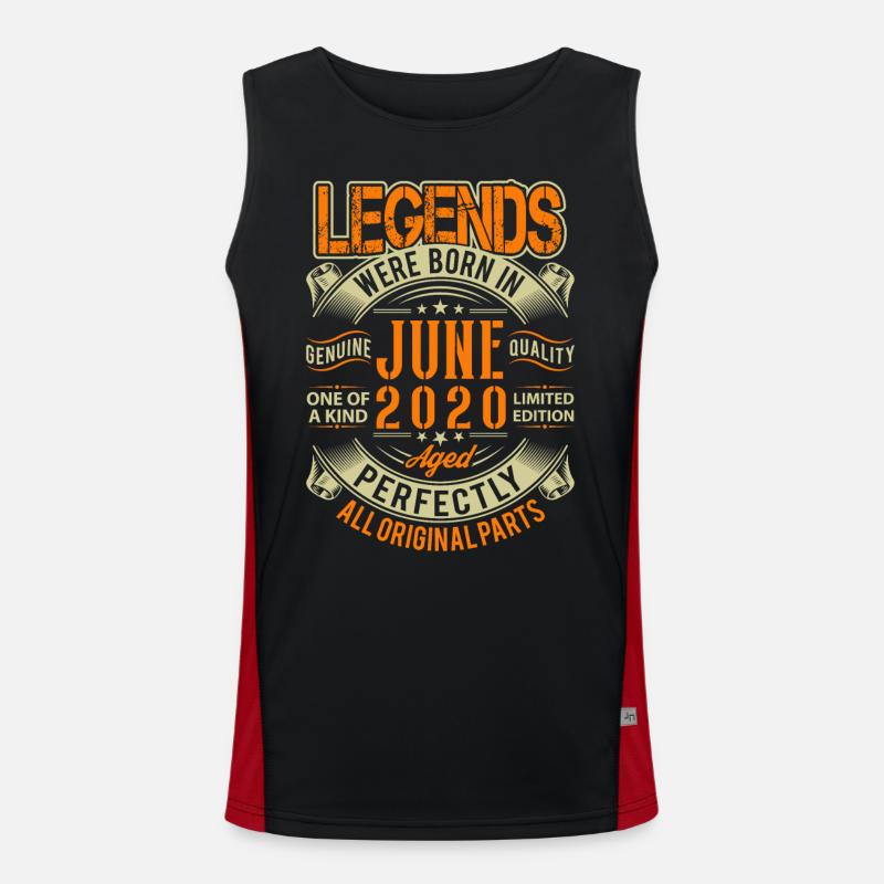 2020 June Birthday Legend Men's Functional Contrast Tank Top 