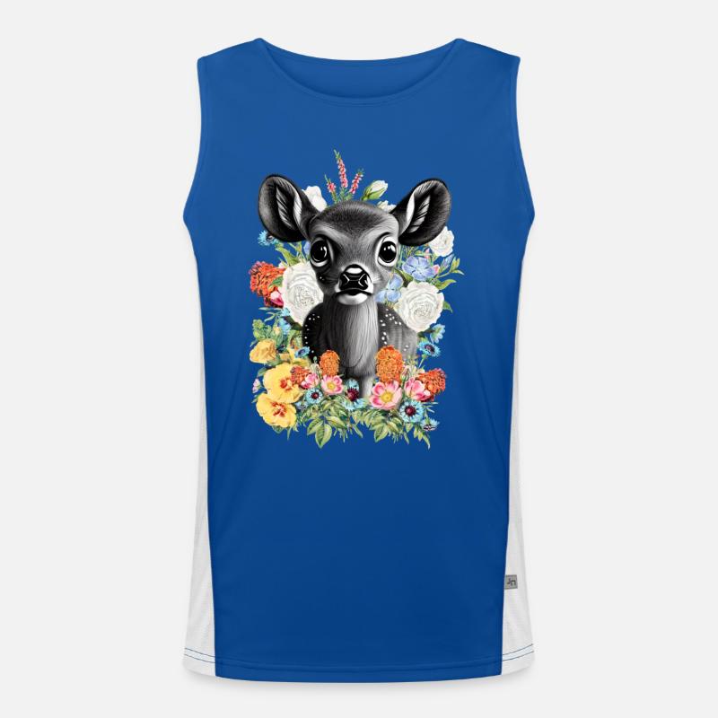 Roe deer Men's Functional Contrast Tank Top 