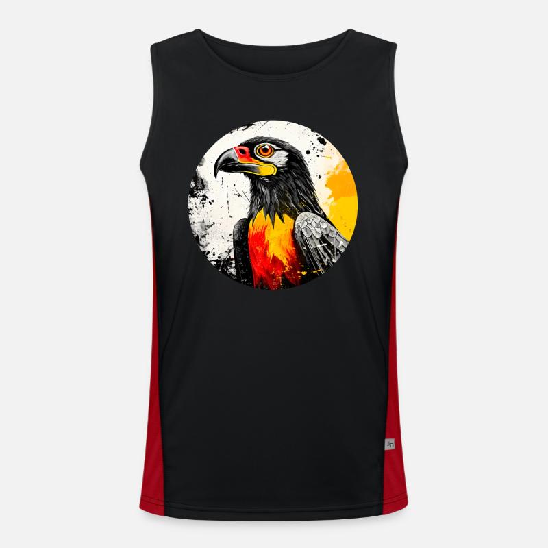 German eagle Men's Functional Contrast Tank Top 