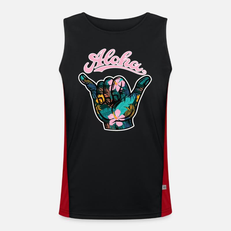 6 Aloha Shaka Débardeur respirant contrasté Homme 