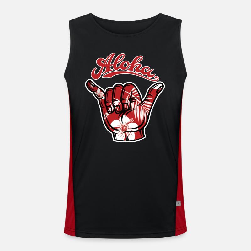5 Aloha Shaka Men's Functional Contrast Tank Top 