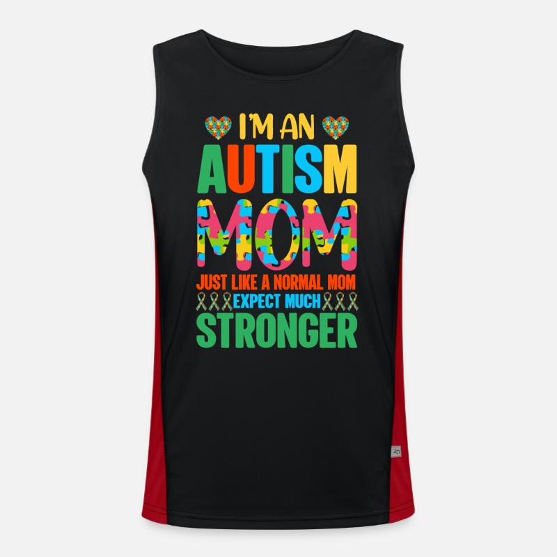 Autismus Autist Funktionelles Kontrast-Tank Top für Männer 