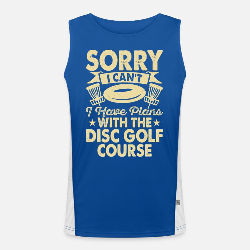 Discgolf Disc Golf Funktionelles Kontrast-Tank Top für Männer 