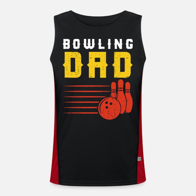Bowling Funktionelles Kontrast-Tank Top für Männer 