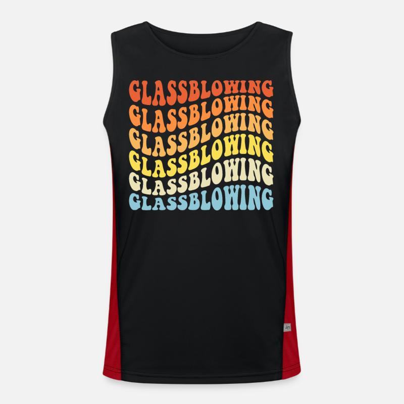 Glasbläser Funktionelles Kontrast-Tank Top für Männer 