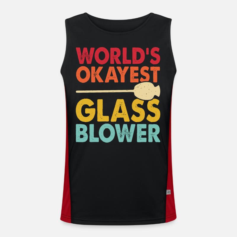 Glasbläser Funktionelles Kontrast-Tank Top für Männer 