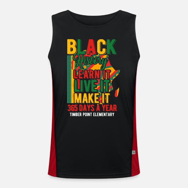 Black History Month Black History Men's Functional Contrast Tank Top 