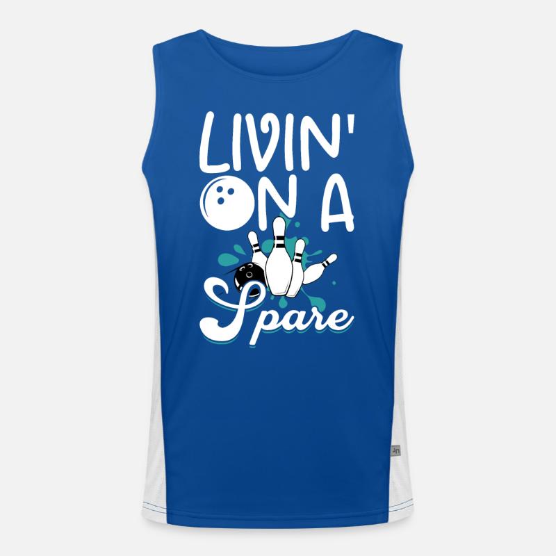 Bowling Funktionelles Kontrast-Tank Top für Männer 