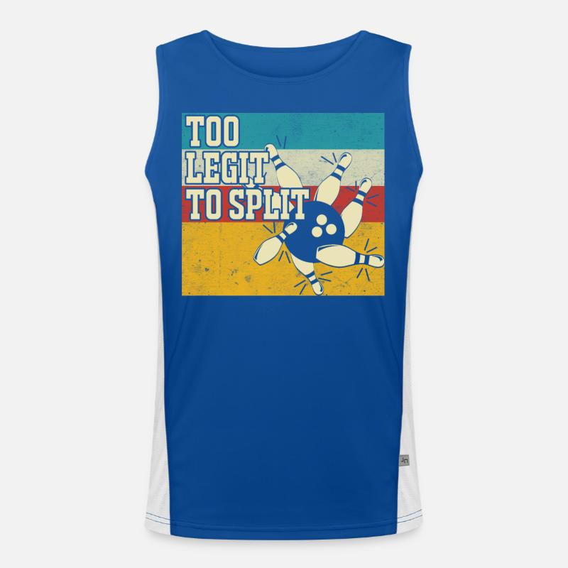 Bowling Funktionelles Kontrast-Tank Top für Männer 