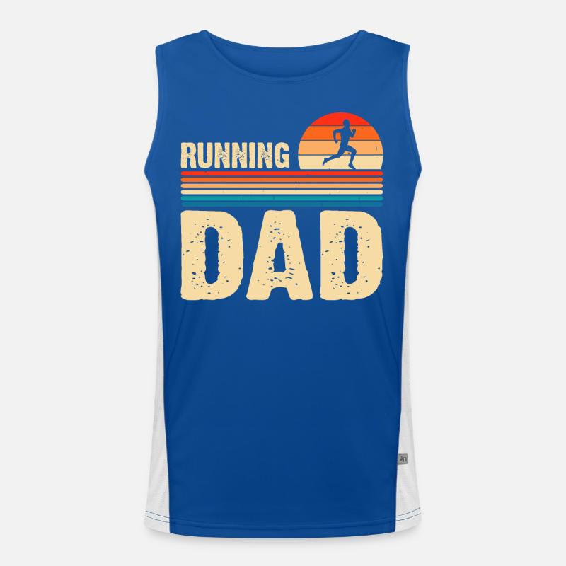 Papa coureur de course Débardeur respirant contrasté Homme 