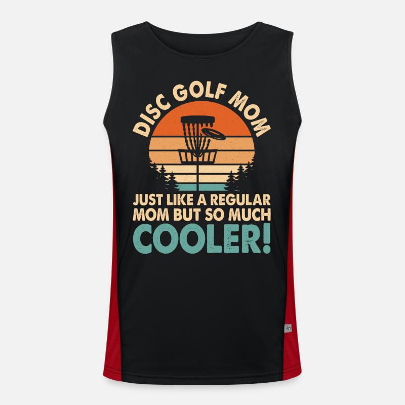Discgolf Disc Golf Mama - Men's Functional Contrast Tank Top  - black/red