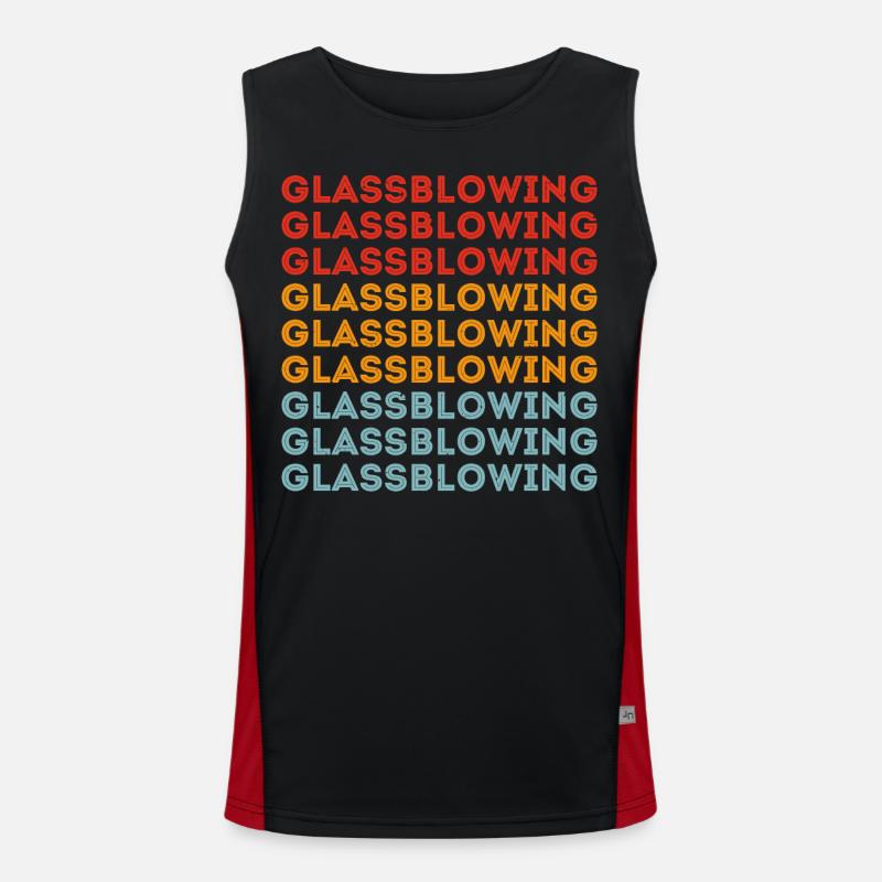 Glasbläser Funktionelles Kontrast-Tank Top für Männer 