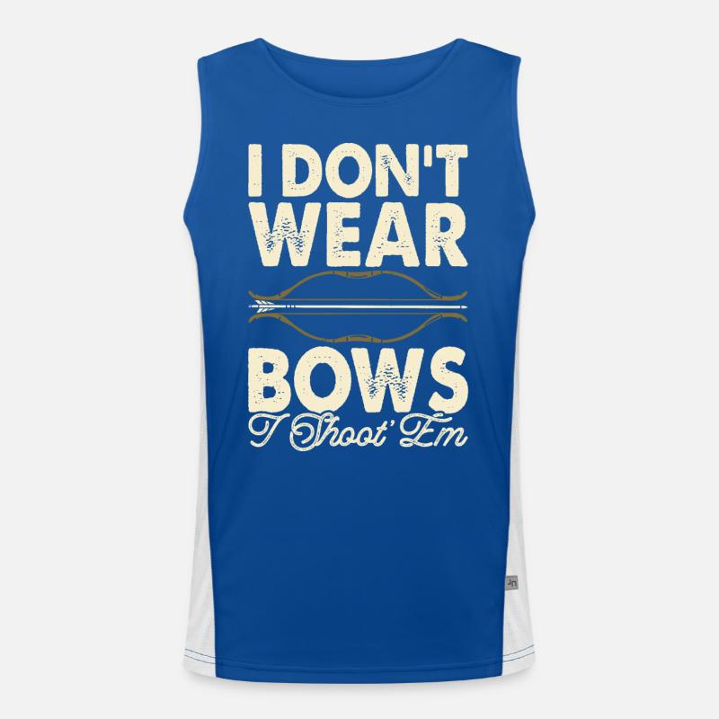 Bogenschütze Bogenschießen Funktionelles Kontrast-Tank Top für Männer 