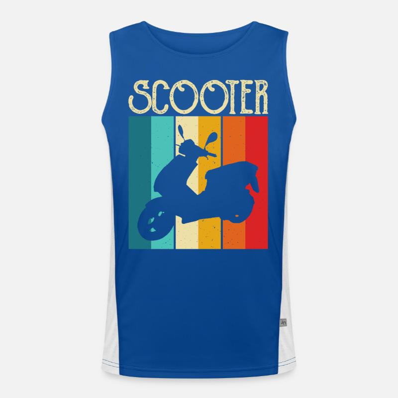 Roller Rollerfahrer Motorroller Funktionelles Kontrast-Tank Top für Männer 
