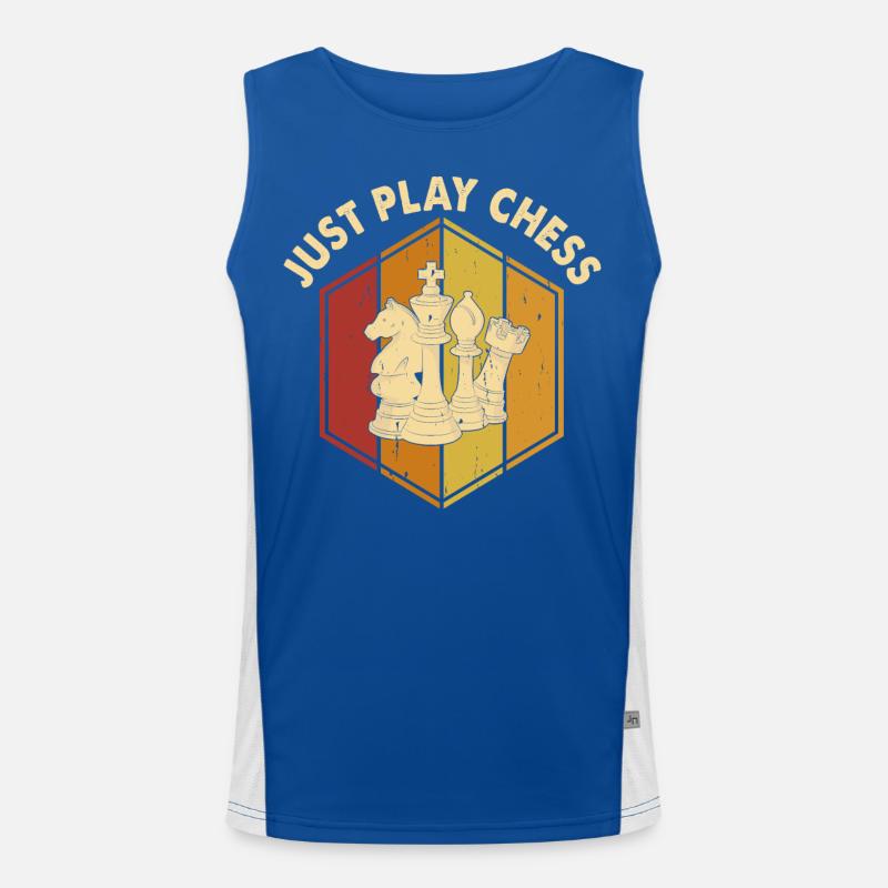 Schach Funktionelles Kontrast-Tank Top für Männer 