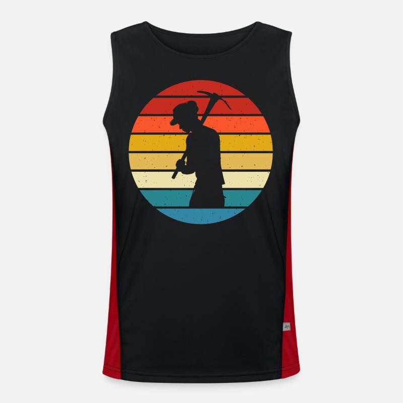 Bergbau Funktionelles Kontrast-Tank Top für Männer 