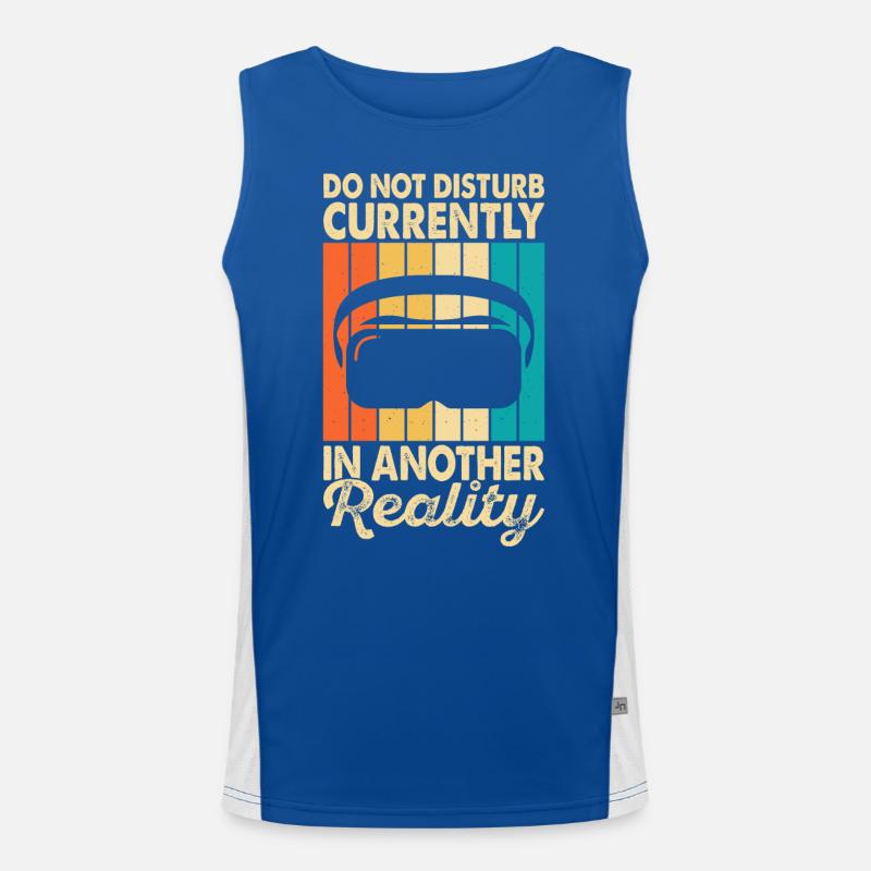 VR Virtual Reality Glasses Virtual Reality Men's Functional Contrast Tank Top 