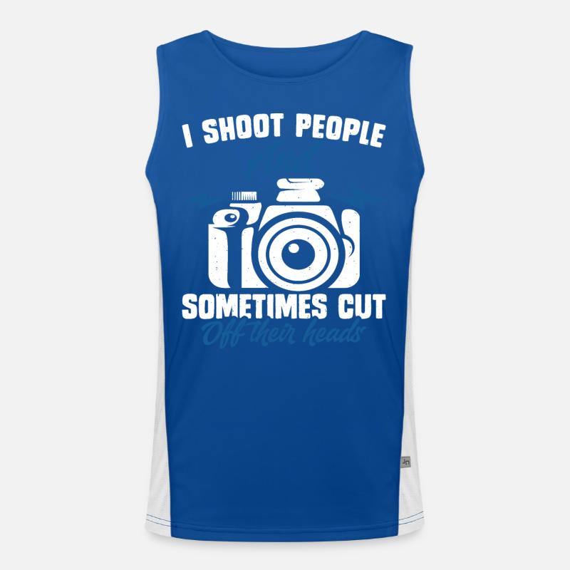 Fotograf Funktionelles Kontrast-Tank Top für Männer 