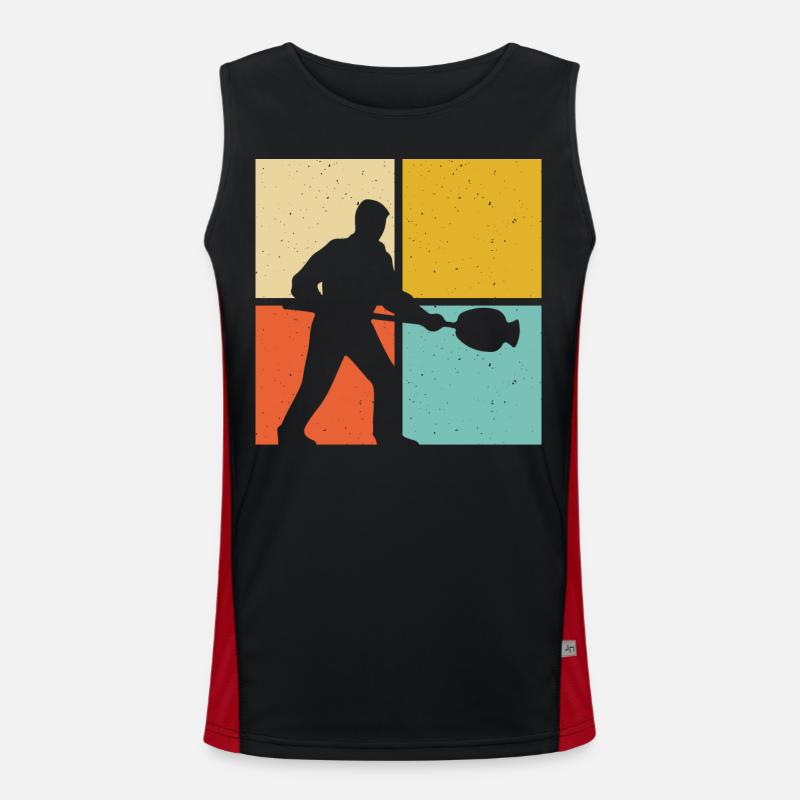 Glasbläser Funktionelles Kontrast-Tank Top für Männer 