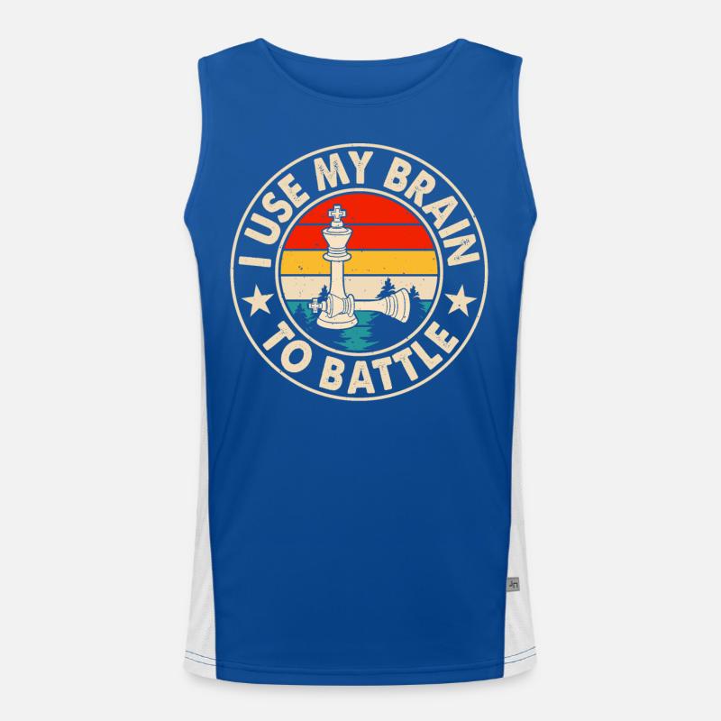 Schach Funktionelles Kontrast-Tank Top für Männer 