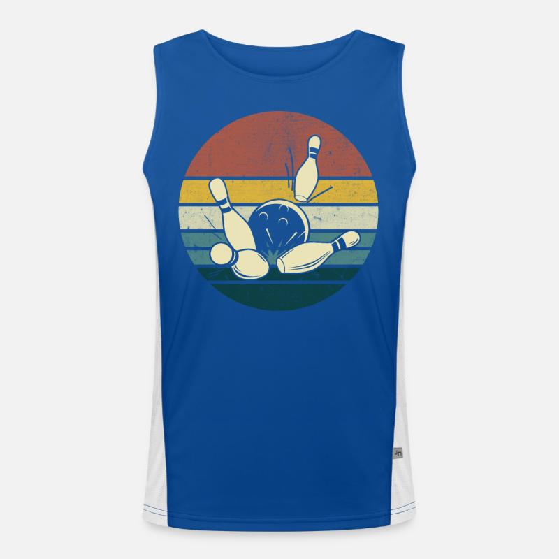 Bowling Funktionelles Kontrast-Tank Top für Männer 